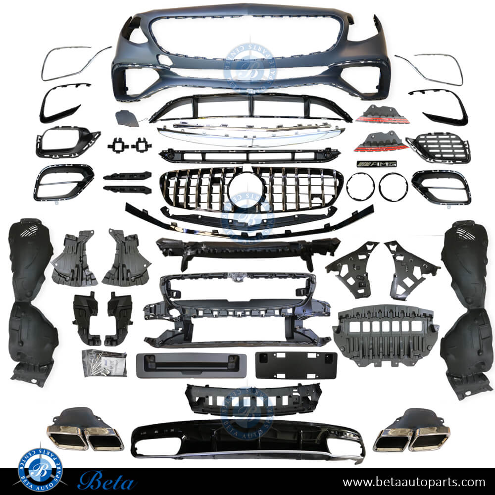 Body Kit Upgrade To S63 Look Sliver for Mercedes S-Class Coupe C217 2014-2020 models Body Kit Upgrade To S63 Look Sliver for Mercedes S-Class Coupe C217 2014-2020 models